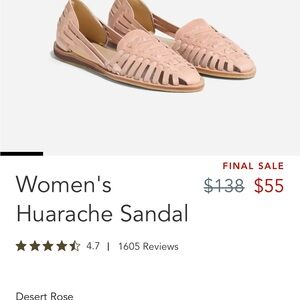 Nisolo Desert Rose Women's Huarache Sandals